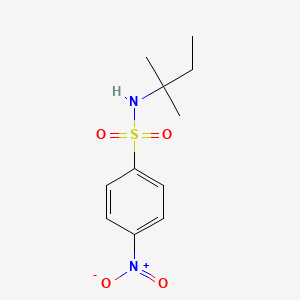 molecular formula C11H16N2O4S B4616626 N-(2-methylbutan-2-yl)-4-nitrobenzenesulfonamide 