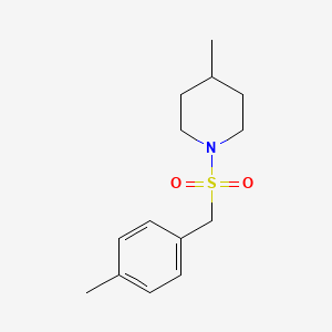 molecular formula C14H21NO2S B4617053 4-METHYL-1-[(4-METHYLPHENYL)METHANESULFONYL]PIPERIDINE 