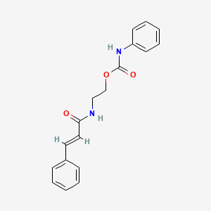 molecular formula C18H18N2O3 B4617426 N-(2-Hydroxyethyl)cinnamamide phenylcarbamate CAS No. 30687-10-6
