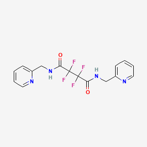 molecular formula C16H14F4N4O2 B4617636 2,2,3,3-TETRAFLUORO-N~1~,N~4~-BIS(2-PYRIDYLMETHYL)SUCCINAMIDE 