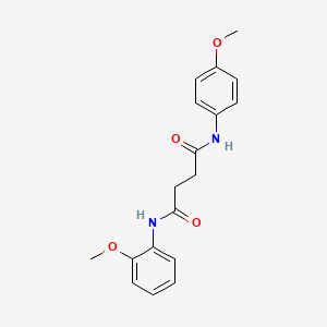molecular formula C18H20N2O4 B4617811 N-(2-methoxyphenyl)-N'-(4-methoxyphenyl)butanediamide 