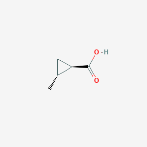 molecular formula C5H8O2 B046184 trans-2-Methylcyclopropanecarboxylic acid CAS No. 10487-86-2
