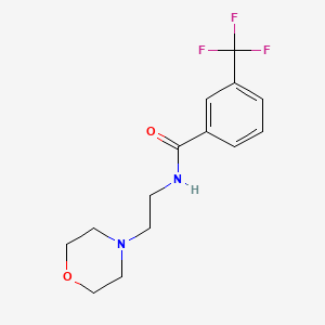 molecular formula C14H17F3N2O2 B4618487 N-[2-(morpholin-4-yl)ethyl]-3-(trifluoromethyl)benzamide 
