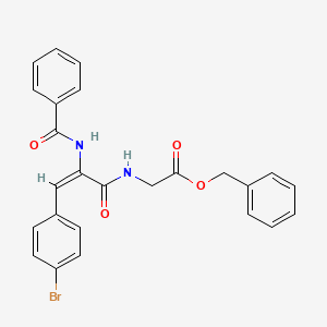 molecular formula C25H21BrN2O4 B4618625 BENZYL 2-[(2E)-3-(4-BROMOPHENYL)-2-(PHENYLFORMAMIDO)PROP-2-ENAMIDO]ACETATE 