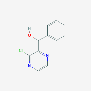 molecular formula C11H9ClN2O B046191 (3-Chloropyrazin-2-yl)-phenylmethanol CAS No. 121246-85-3