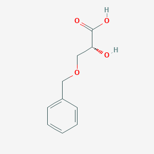 molecular formula C10H12O4 B046193 (R)-3-(Benzyloxy)-2-hydroxypropanoic acid CAS No. 130111-08-9