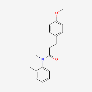 molecular formula C19H23NO2 B4619597 N-ethyl-3-(4-methoxyphenyl)-N-(2-methylphenyl)propanamide 