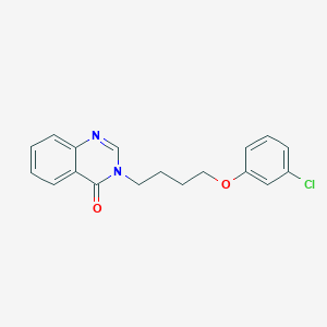 molecular formula C18H17ClN2O2 B4619618 3-[4-(3-chlorophenoxy)butyl]-4(3H)-quinazolinone 