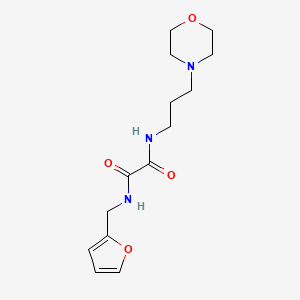 molecular formula C14H21N3O4 B4619650 N-(2-furylmethyl)-N'-[3-(4-morpholinyl)propyl]ethanediamide 