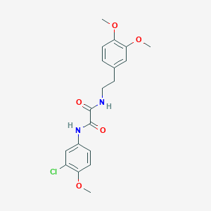 molecular formula C19H21ClN2O5 B4619781 N-(3-chloro-4-methoxyphenyl)-N'-[2-(3,4-dimethoxyphenyl)ethyl]ethanediamide 