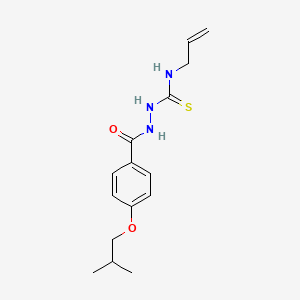 molecular formula C15H21N3O2S B4620305 N-allyl-2-(4-isobutoxybenzoyl)hydrazinecarbothioamide 