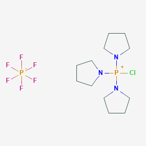 molecular formula C12H24ClF6N3P2 B046204 Chlorotripyrrolidinophosphonium hexafluorophosphate CAS No. 133894-48-1