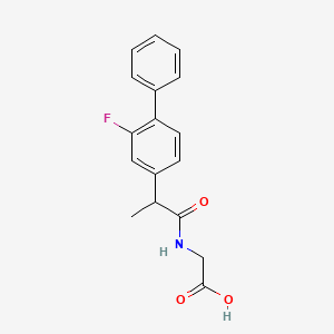 molecular formula C17H16FNO3 B4620651 N-[2-(2-fluorobiphenyl-4-yl)propanoyl]glycine 