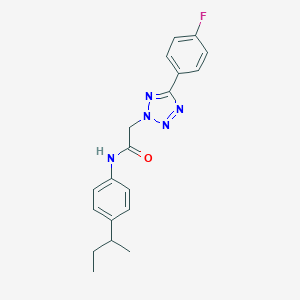 B462079 N-(4-butan-2-ylphenyl)-2-[5-(4-fluorophenyl)tetrazol-2-yl]acetamide CAS No. 429638-56-2