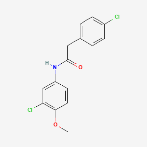 molecular formula C15H13Cl2NO2 B4620839 N-(3-chloro-4-methoxyphenyl)-2-(4-chlorophenyl)acetamide 