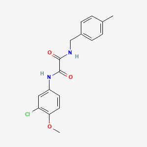 molecular formula C17H17ClN2O3 B4620991 N'-(3-chloro-4-methoxyphenyl)-N-[(4-methylphenyl)methyl]oxamide 