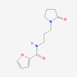 molecular formula C12H16N2O3 B4621007 N-[3-(2-oxopyrrolidin-1-yl)propyl]furan-2-carboxamide 
