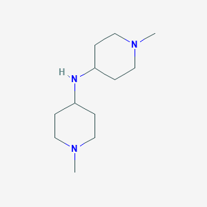 molecular formula C12H25N3 B046214 Bis(1-methylpiperidin-4-yl)amine CAS No. 117927-28-3