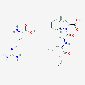 molecular formula C25H46N6O7 B046216 培哚普利精氨酸盐 CAS No. 612548-45-5