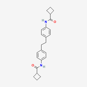 molecular formula C24H28N2O2 B4621626 N-{4-[2-(4-CYCLOBUTANEAMIDOPHENYL)ETHYL]PHENYL}CYCLOBUTANECARBOXAMIDE 