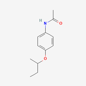 molecular formula C12H17NO2 B4621665 N-[4-(butan-2-yloxy)phenyl]acetamide 