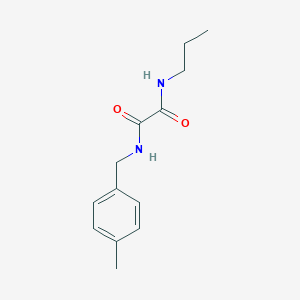 molecular formula C13H18N2O2 B4621950 N'-[(4-methylphenyl)methyl]-N-propyloxamide 
