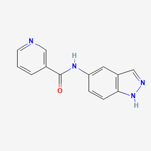 molecular formula C13H10N4O B4622125 N-(1H-indazol-5-yl)pyridine-3-carboxamide 