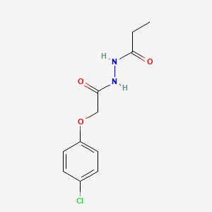 molecular formula C11H13ClN2O3 B4622339 N'-[2-(4-chlorophenoxy)acetyl]propanehydrazide 