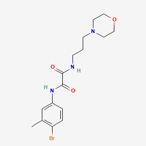 molecular formula C16H22BrN3O3 B4622432 N'-(4-bromo-3-methylphenyl)-N-(3-morpholin-4-ylpropyl)oxamide 