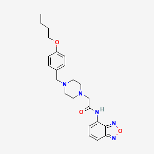 molecular formula C23H29N5O3 B4622565 N-(2,1,3-BENZOXADIAZOL-4-YL)-2-[4-(4-BUTOXYBENZYL)-1-PIPERAZINYL]ACETAMIDE 