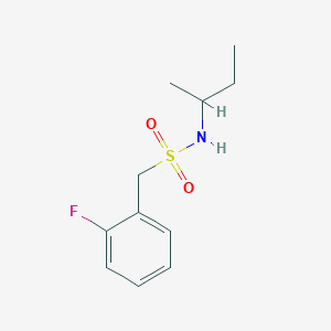 molecular formula C11H16FNO2S B4622597 N-(butan-2-yl)-1-(2-fluorophenyl)methanesulfonamide 