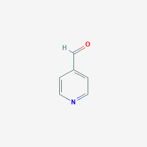 molecular formula C6H5NO B046228 Isonicotinaldehyde CAS No. 872-85-5