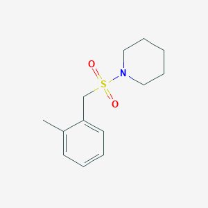 molecular formula C13H19NO2S B4622802 1-[(2-METHYLPHENYL)METHANESULFONYL]PIPERIDINE 