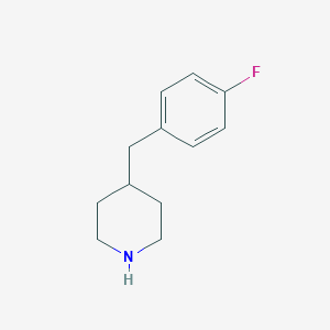 molecular formula C12H16FN B046230 4-(4'-氟苄基)哌啶 CAS No. 92822-02-1