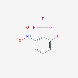 molecular formula C7H3F4NO2 B046233 1-Fluoro-3-nitro-2-(trifluoromethyl)benzene CAS No. 1214342-08-1