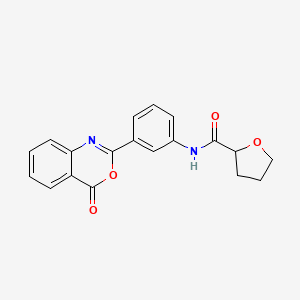 molecular formula C19H16N2O4 B4623479 N-[3-(4-oxo-4H-3,1-benzoxazin-2-yl)phenyl]tetrahydrofuran-2-carboxamide 