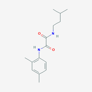 molecular formula C15H22N2O2 B4623702 N'-(2,4-DIMETHYLPHENYL)-N-(3-METHYLBUTYL)ETHANEDIAMIDE 