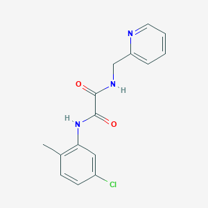 molecular formula C15H14ClN3O2 B4623811 N-(5-chloro-2-methylphenyl)-N'-(pyridin-2-ylmethyl)ethanediamide 