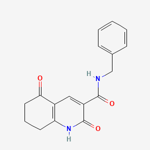 molecular formula C17H16N2O3 B4624044 N-benzyl-2,5-dioxo-1,2,5,6,7,8-hexahydroquinoline-3-carboxamide 