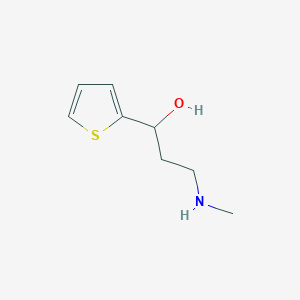 molecular formula C8H13NOS B046242 3-(Methylamino)-1-(thiophen-2-yl)propan-1-ol CAS No. 116539-56-1