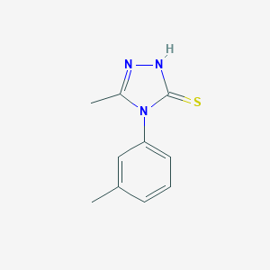 molecular formula C10H11N3S B462420 5-methyl-4-(3-methylphenyl)-4H-1,2,4-triazole-3-thiol CAS No. 592537-77-4