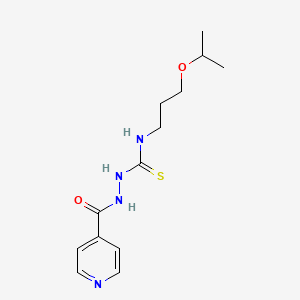 molecular formula C13H20N4O2S B4624298 N-(3-ISOPROPOXYPROPYL)-2-(4-PYRIDYLCARBONYL)-1-HYDRAZINECARBOTHIOAMIDE 