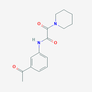 molecular formula C15H18N2O3 B4624321 N-(3-acetylphenyl)-2-oxo-2-piperidin-1-ylacetamide 