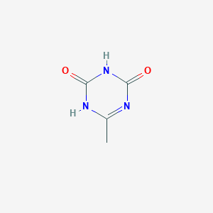 molecular formula C4H5N3O2 B046245 6-Methyl-1,3,5-triazine-2,4(1H,3H)-dione CAS No. 933-19-7