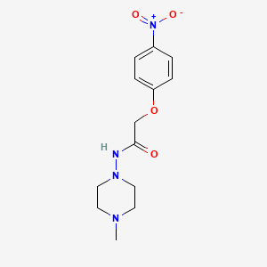 molecular formula C13H18N4O4 B4624598 N-(4-methylpiperazin-1-yl)-2-(4-nitrophenoxy)acetamide 