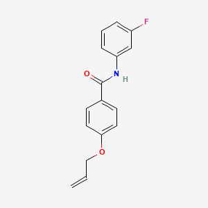 molecular formula C16H14FNO2 B4624731 N-(3-fluorophenyl)-4-(prop-2-en-1-yloxy)benzamide 