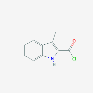 molecular formula C10H8ClNO B046251 3-methyl-1H-indole-2-carbonyl chloride CAS No. 120608-03-9