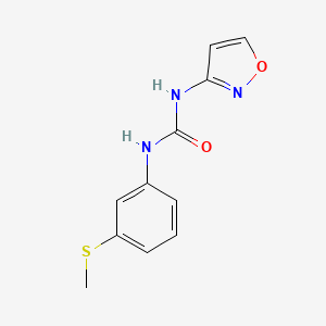 molecular formula C11H11N3O2S B4625202 N-(3-ISOXAZOLYL)-N'-[3-(METHYLSULFANYL)PHENYL]UREA 