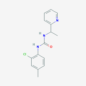 molecular formula C15H16ClN3O B4625203 N-(2-CHLORO-4-METHYLPHENYL)-N'-[1-(2-PYRIDYL)ETHYL]UREA 