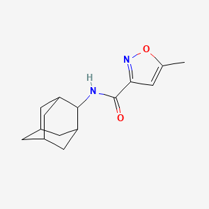 molecular formula C15H20N2O2 B4625294 N-(ADAMANTAN-2-YL)-5-METHYL-12-OXAZOLE-3-CARBOXAMIDE 